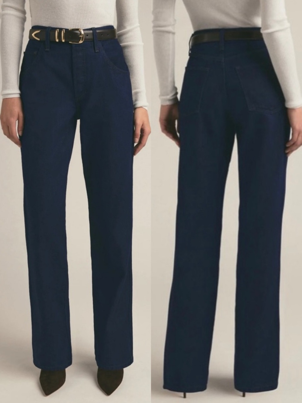 NWT Favorite Daughter The Jennifer High Rise Loose Straight Leg Jeans Stout